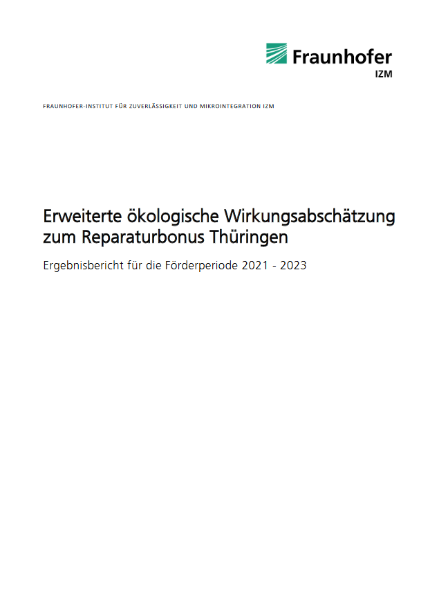 Fraunhofer Reparaturbonus Studie